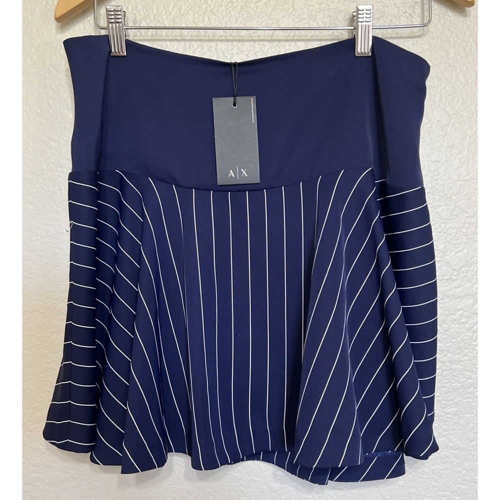 Armani Exchange Women's Tailored Stripe Skirt Size 8 NWT Style # N5G100ZZ